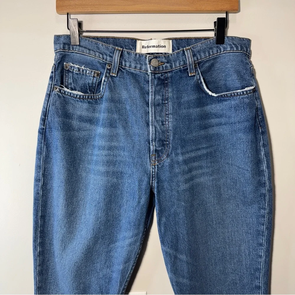 Reformation Melissa High and Skinny Jeans Button Fly Size 30 - Picture 4 of 15